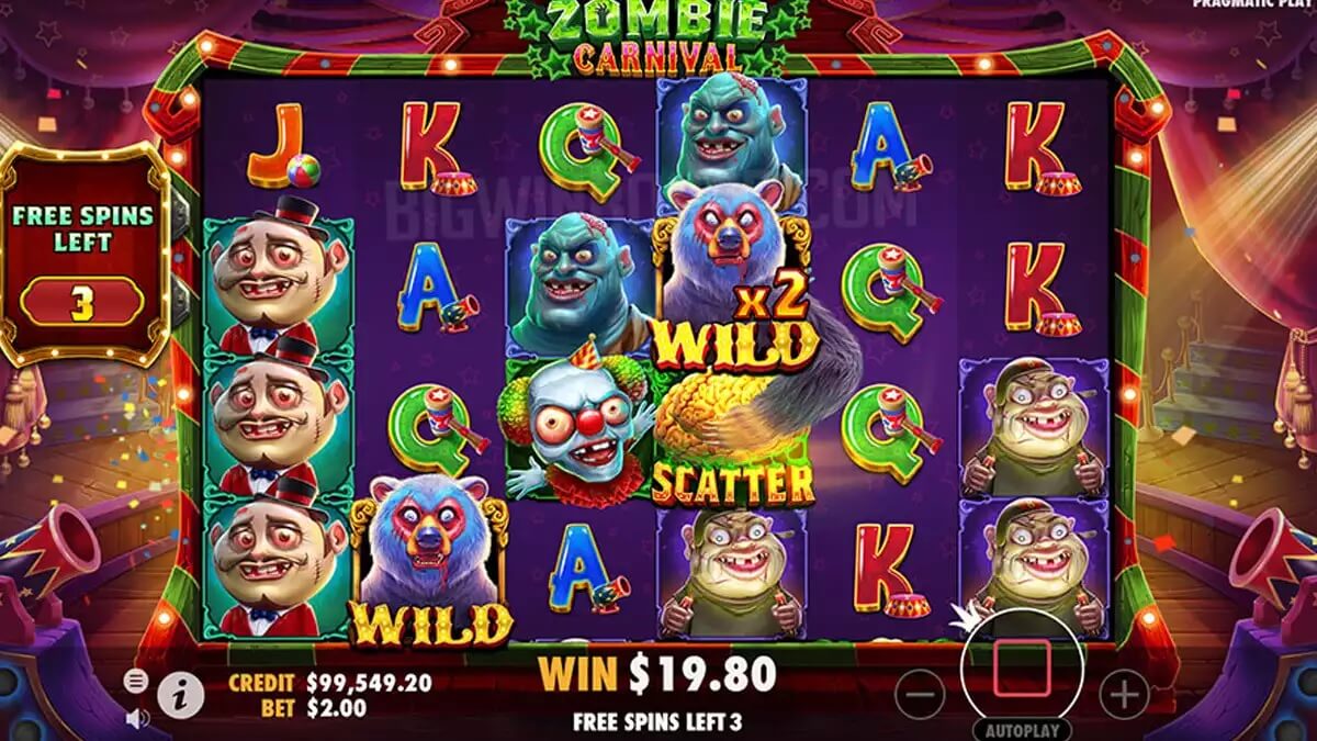Zombie Carnival Slot Wilds