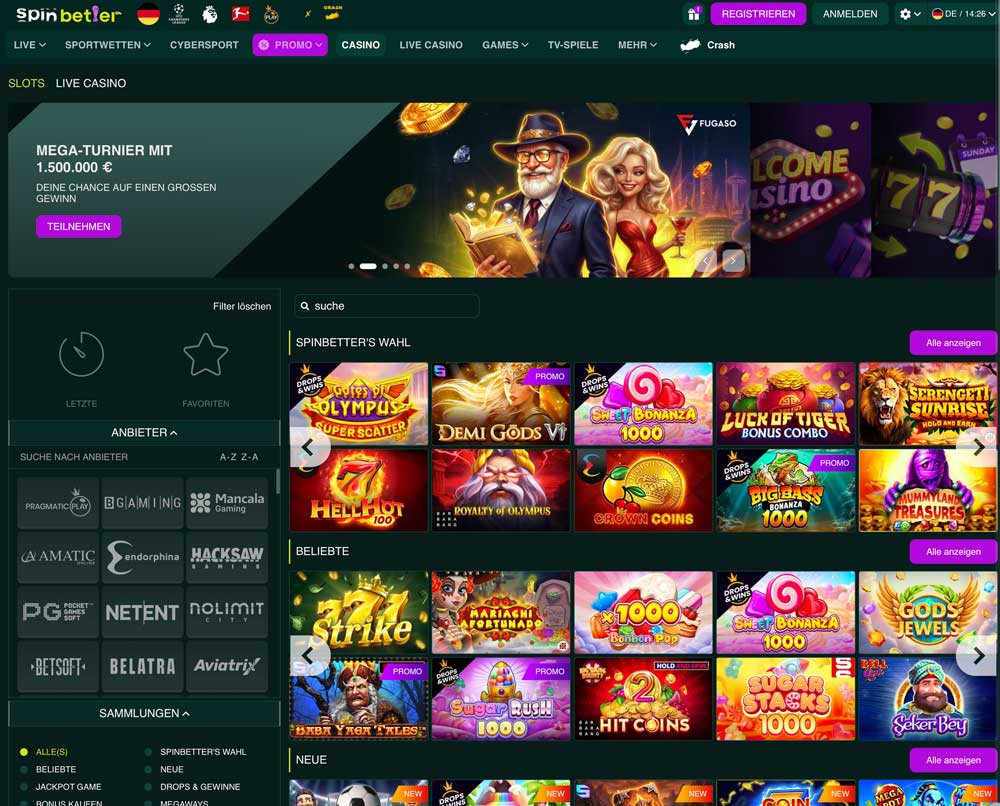 spinbetter website